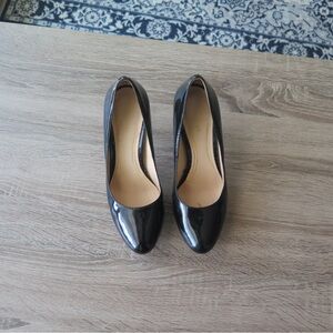 Cole Haan Nike Air black patent leather pumps